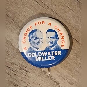 Vintage Goldwater Miller Button Pin